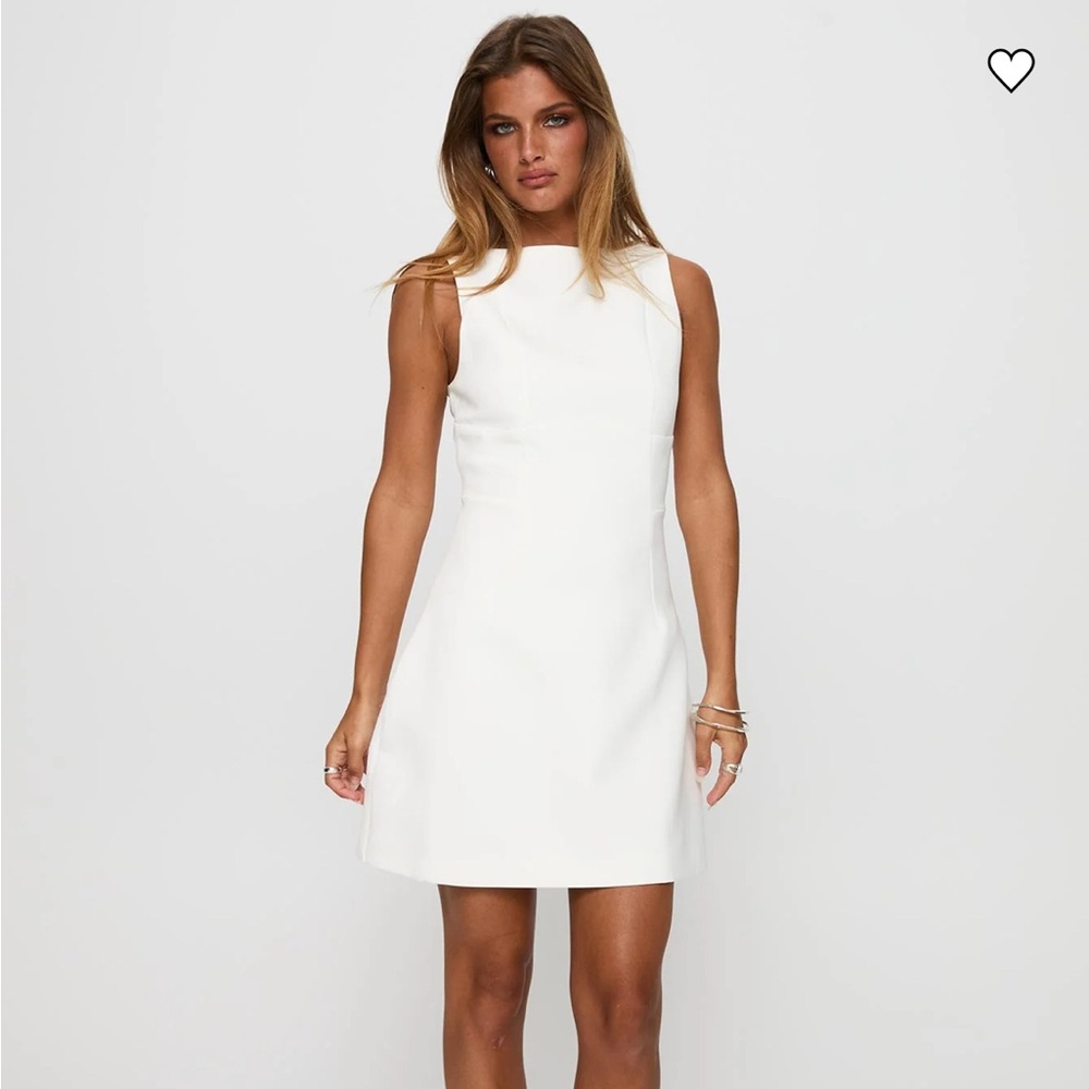 Princess Polly Sleeveless White Mini Dress